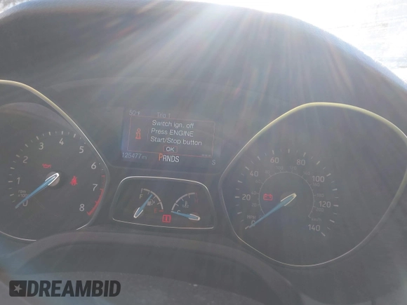 2015 Ford Focus Titanium with VIN 1FADP3J22FL323185, listed as a IAAI auction lot 41461154 with 125,477 mi miles and . Bid and sale history available at carsss.com. Image 7.