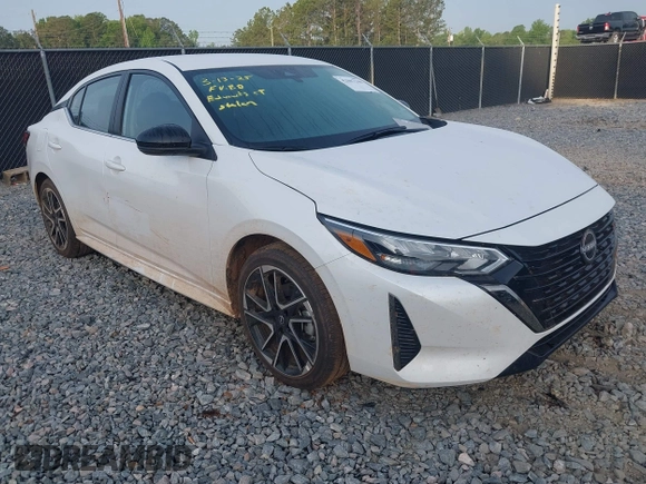 2025 Nissan Sentra SR with VIN 3N1AB8DV7SY297847, listed as a IAAI auction lot 42087240 with 5,127 mi miles and . Bid and sale history available at DreamBid. Image 1.