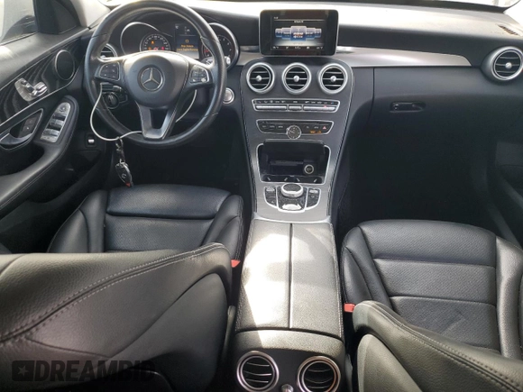 2017 Mercedes-Benz C 300 with VIN 55SWF4JB0HU191947, listed as a Copart auction lot 75603624 with 135,517 mi miles and Salvage title. Bid and sale history available at DreamBid. Image 8.