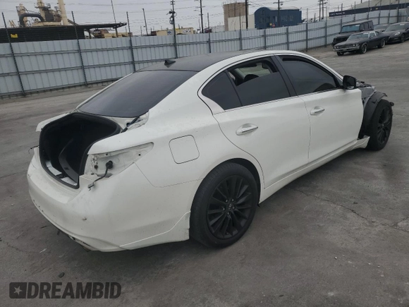 2018 Infiniti Q50 3.0t LUXE with VIN JN1EV7APXJM359168, listed as a Copart auction lot 50746085 with 90,995 mi miles and Salvage Title. Bid and sale history available at carsss.com. Image 3.