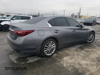 2021 Infiniti Q50 Luxe with VIN JN1EV7BP6MM701895, listed as a Copart auction lot 47854895 with 48,553 mi miles and Salvage title. Bid and sale history available at DreamBid. Image 3.