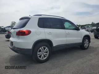2017 Volkswagen Tiguan S with VIN WVGAV7AX7HK017576, listed as a Copart auction lot 58487455 with 100,034 mi miles and Salvage title. Bid and sale history available at DreamBid. Image 3.