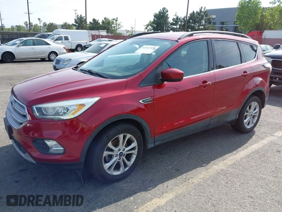 2017 Ford Escape SE with VIN 1FMCU0GD4HUC27041, listed as a IAAI auction lot 42127328 with 107,860 mi miles. Bid and sale history available at carsss.com. Image 2.