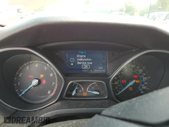 2012 Ford Focus SE with VIN 1FAHP3F23CL340891, listed as a Copart auction lot 61818875 with 181,246 mi miles and Salvage title. Bid and sale history available at DreamBid. Image 9.