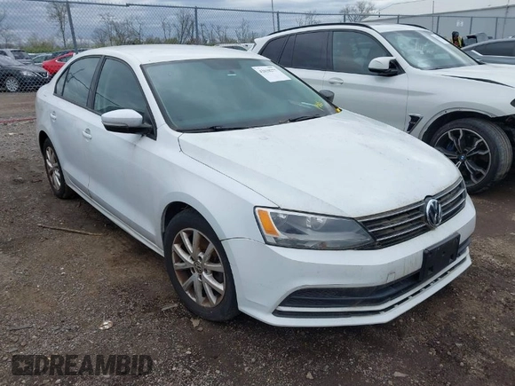 2015 Volkswagen Jetta Sedan 1.8T SE with VIN 3VWD17AJXFM324736, listed as a IAAI auction lot 42038277 with 151,817 mi miles. Bid and sale history available at carsss.com. Image 1.