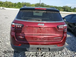 2020 Jeep Compass Limited with VIN 3C4NJDCB7LT251337, listed as a Copart auction lot 53701215 with 56,965 mi miles and Salvage Title. Bid and sale history available at carsss.com. Image 6.