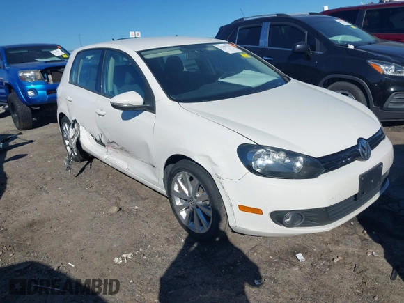 2013 Volkswagen Golf TDI with VIN WVWDM7AJ0DW132068, listed as a IAAI auction lot 41683723 with 124,310 mi miles and . Bid and sale history available at DreamBid. Image 1.