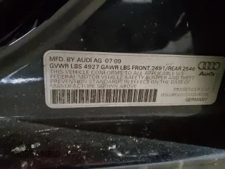 2010 Audi A4 2.0T Premium with VIN WAUBFAFL0AN008728, listed as a Copart auction lot 45380585 with 107,804 mi miles and Salvage Title. Bid and sale history available at carsss.com. Image 12.