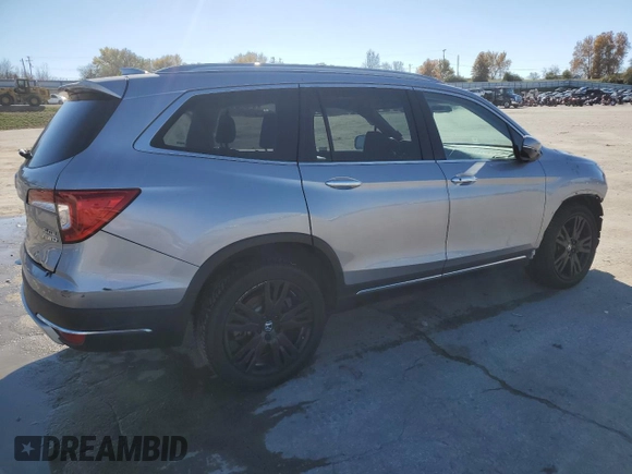 2019 Honda Pilot Elite with VIN 5FNYF6H0XKB059988, listed as a Copart auction lot 74472194 with 63,742 mi miles and Salvage title. Bid and sale history available at DreamBid. Image 3.