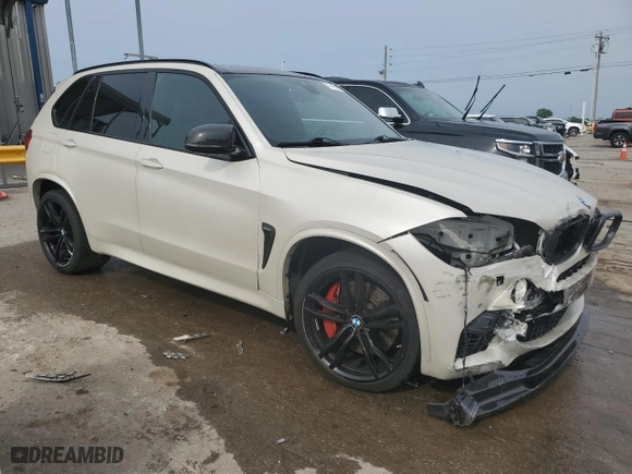 2016 BMW X5 M with VIN 5YMKT6C54G0R79100, listed as a Copart auction lot 55699044 with 106,772 mi miles. Bid and sale history available at carsss.com. Image 4.