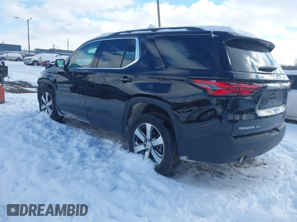 2023 Chevrolet Traverse LT Leather with VIN 1GNEVHKW0PJ154971, listed as a IAAI auction lot 41571315 with 14,202 mi miles. Bid and sale history available at carsss.com. Image 3.
