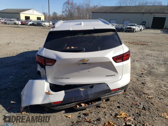 2023 Chevrolet Blazer Premier with VIN 3GNKBLRS3PS132446, listed as a Copart auction lot 80819214 with 7,852 mi miles and Salvage title. Bid and sale history available at DreamBid. Image 6.