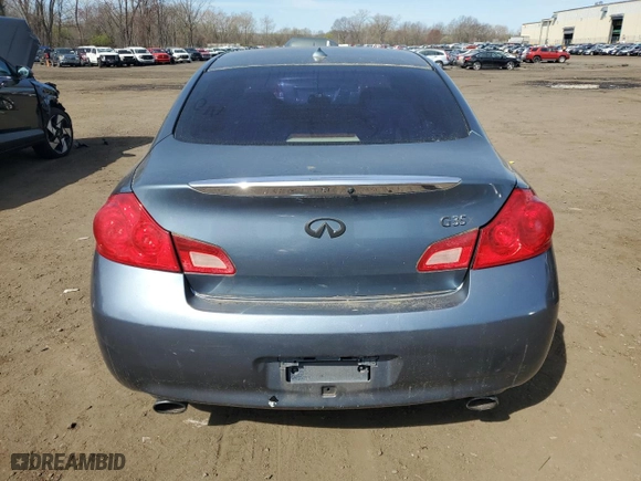 2007 Infiniti G35 Sedan G35x with VIN JNKBV61F67M819743, listed as a Copart auction lot 53145275 with 0 mi miles and Salvage Title. Bid and sale history available at carsss.com. Image 6.