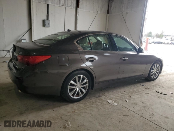 2014 Infiniti Q50 Hybrid Sport with VIN JN1AV7AP9EM691381, listed as a Copart auction lot 48212025 with 117,033 mi miles and Clean Title. Bid and sale history available at carsss.com. Image 3.
