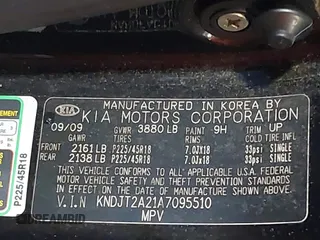 2010 Kia Soul + with VIN KNDJT2A21A7095510, listed as a IAAI auction lot 41879972 with 212,538 mi miles. Bid and sale history available at carsss.com. Image 9.