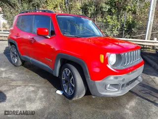 2018 Jeep Renegade Latitude with VIN ZACCJABB6JPH58130, listed as a IAAI auction lot 41451807 with 65,958 mi miles. Bid and sale history available at carsss.com. Image 1.