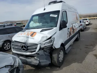 2024 Mercedes-Benz Sprinter Cargo with VIN W1W4NBHY3RT163993, listed as a Copart auction lot 45495854 with Not Provided miles and Salvage Title. Bid and sale history available at carsss.com. Image 5.