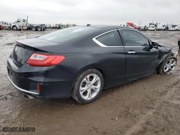 2014 Honda Accord Coupe EX-L with VIN 1HGCT1B84EA011616, listed as a Copart auction lot 43055315 with 141,139 mi miles and Salvage Title. Bid and sale history available at carsss.com. Image 3.
