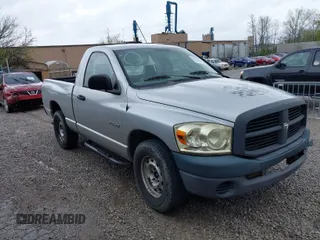 2008 Dodge 1500 ST with VIN 1D7HA16K38J208240, listed as a IAAI auction lot 41917101 with 124,546 mi miles and . Bid and sale history available at DreamBid. Image 1.