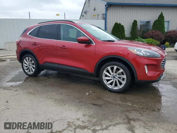 2022 Ford Escape Titanium with VIN 1FMCU9J96NUA09820, listed as a Copart auction lot 62679405 with 37,911 mi miles and Salvage title. Bid and sale history available at DreamBid. Image 4.