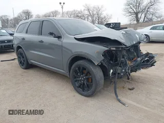 2020 Dodge Durango GT with VIN 1C4RDHDG0LC329561, listed as a IAAI auction lot 41443834 with 60,466 mi miles and . Bid and sale history available at DreamBid. Image 1.