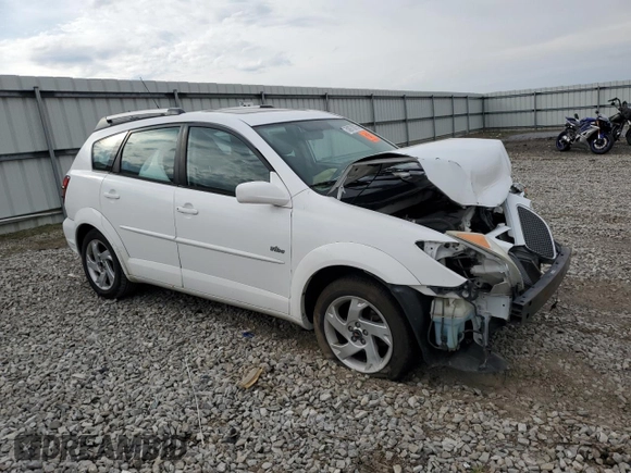 2005 Pontiac Vibe with VIN 5Y2SL63865Z402676, listed as a Copart auction lot 50973075 with Not provided miles and Salvage title. Bid and sale history available at DreamBid. Image 4.