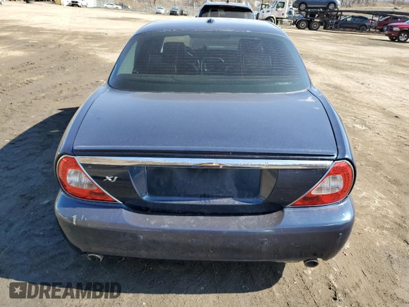 2008 Jaguar XJ with VIN SAJWA71B68SH28202, listed as a Copart auction lot 46217165 with 36,724 mi miles and Salvage Title. Bid and sale history available at carsss.com. Image 6.