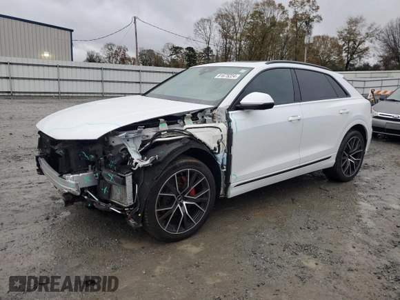 2021 Audi Q8 Prestige with VIN WA1FVAF16MD032462, listed as a Copart auction lot 81675224 with 38,472 mi miles and Salvage title. Bid and sale history available at DreamBid. Image 1.