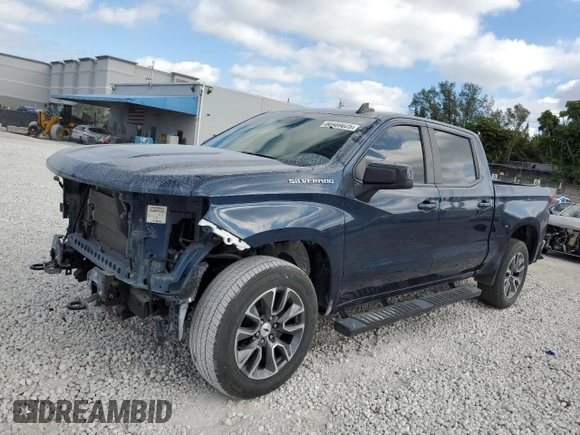 2022 Chevrolet Silverado 1500 RST with VIN 3GCPADED5NG577351, listed as a Copart auction lot 88489025 with 18,612 mi miles and Salvage Title. Bid and sale history available at DreamBid. Image 1.