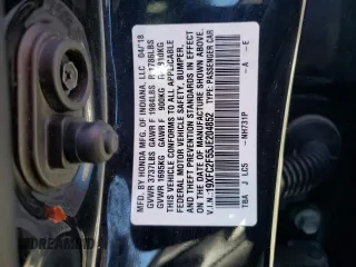 2018 Honda Civic LX with VIN 19XFC2F55JE204852, listed as a Copart auction lot 49540485 with 99,229 mi miles and Salvage Title. Bid and sale history available at DreamBid. Image 14.