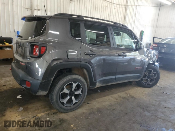 2021 Jeep Renegade Trailhawk with VIN ZACNJDC11MPM22564, listed as a Copart auction lot 50128745 with 30,738 mi miles and Salvage title. Bid and sale history available at DreamBid. Image 3.