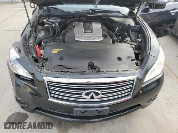 2013 Infiniti M37 with VIN JN1BY1AR0DM601575, listed as a Copart auction lot 78614134 with 158,729 mi miles and Salvage Title. Bid and sale history available at carsss.com. Image 11.
