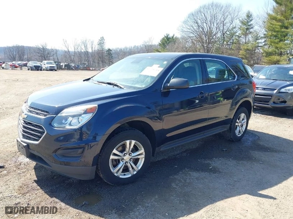 2016 Chevrolet Equinox LS with VIN 2GNFLEEK8G6155770, listed as a IAAI auction lot 41728714 with 106,531 mi miles. Bid and sale history available at carsss.com. Image 2.