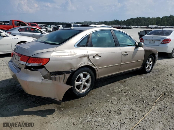 2007 Hyundai Azera GLS with VIN KMHFC46D97A181621, listed as a Copart auction lot 69761294 with 185,732 mi miles and Salvage Title. Bid and sale history available at carsss.com. Image 3.