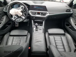 2021 BMW 3 Series 330e with VIN 3MW5P7J06M8B79274, listed as a Copart auction lot 89200865 with 28,381 mi miles and Salvage Title. Bid and sale history available at carsss.com. Image 8.
