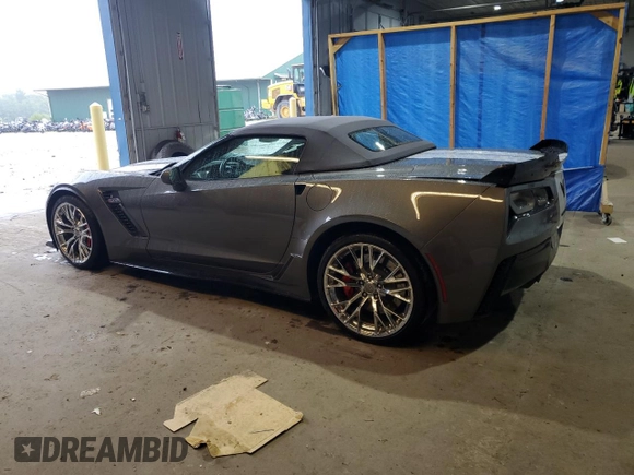2015 Chevrolet Corvette Z06 3LZ with VIN 1G1YU3D61F5604992, listed as a Copart auction lot 66395114 with 23,555 mi miles and Salvage Title. Bid and sale history available at carsss.com. Image 2.