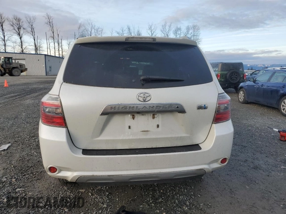 2010 Toyota Highlander Hybrid with VIN JTEBW3EH0A2042466, listed as a Copart auction lot 46064815 with 111,649 mi miles and Salvage Title. Bid and sale history available at carsss.com. Image 6.
