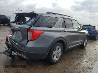 2022 Ford Explorer XLT with VIN 1FMSK8DH9NGA56904, listed as a Copart auction lot 47222185 with 64,161 mi miles and Salvage Title. Bid and sale history available at DreamBid. Image 3.