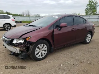 2012 Honda Civic LX z VIN 19XFB2F54CE088100, wystawiony jako Copart lot #58964445 z przebiegiem 216 922 mil mil oraz Szkoda całkowita • Salvage title. Historia ofert i sprzedaży dostępna na DreamBid. Obrazek 1.