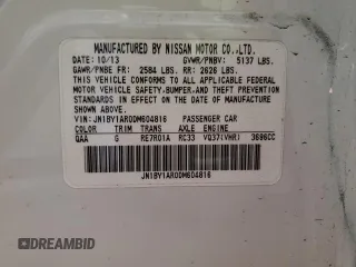 2013 Infiniti M37 with VIN JN1BY1AR0DM604816, listed as a Copart auction lot 85498034 with 126,807 mi miles and Salvage Title. Bid and sale history available at carsss.com. Image 12.