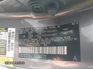 2014 Toyota Sienna LE AAS with VIN 5TDKK3DC0ES498732, listed as a IAAI auction lot 42077044 with 189,745 mi miles and . Bid and sale history available at carsss.com. Image 9.