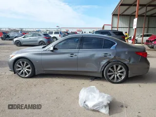 2014 Infiniti Q50 Premium with VIN JN1BV7AR1EM701665, listed as a IAAI auction lot 41276373 with 113,820 mi miles. Bid and sale history available at carsss.com. Image 14.