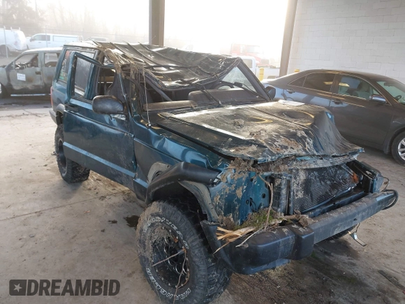 1997 Jeep Cherokee Sport with VIN 1J4FJ67S6VL574149, listed as a IAAI auction lot 41286297 with 1 mi miles. Bid and sale history available at carsss.com. Image 6.