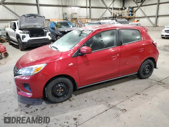 2023 Mitsubishi Mirage ES with VIN ML32AUHJXPH005618, listed as a Copart auction lot 85949484 with 30,479 mi miles and Salvage title. Bid and sale history available at DreamBid. Image 1.