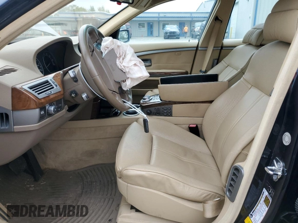 2006 BMW 7 Series 750i with VIN WBAHL83556DT02690, listed as a Copart auction lot 71418054 with 108,503 mi miles and Salvage Title. Bid and sale history available at carsss.com. Image 7.