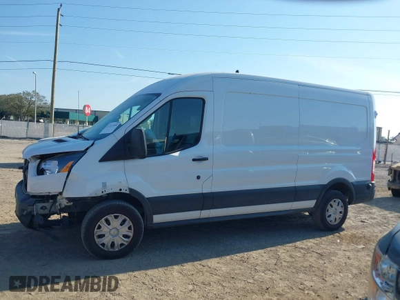 2020 Ford Transit Cargo with VIN 1FTBR1C80LKB70535, listed as a IAAI auction lot 41511858 with 76,085 mi miles and . Bid and sale history available at DreamBid. Image 14.