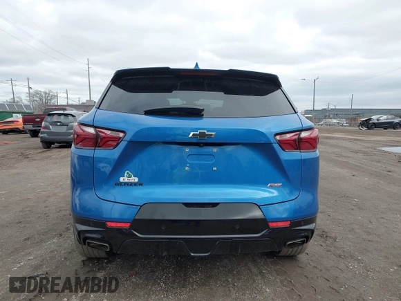 2021 Chevrolet Blazer RS with VIN 3GNKBERS7MS533053, listed as a IAAI auction lot 41931579 with 65,053 mi miles and . Bid and sale history available at DreamBid. Image 16.