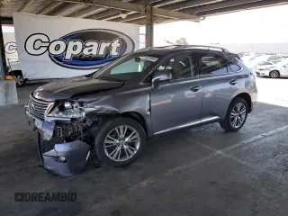 2013 Lexus RX 350 with VIN 2T2BK1BA3DC170312, listed as a Copart auction lot 62515045 with 115,589 mi miles and Salvage title. Bid and sale history available at DreamBid. Image 1.