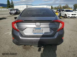2019 Honda Civic Sedan Sport with VIN 2HGFC2F87KH502398, listed as a Copart auction lot 47649075 with 92,380 mi miles and Salvage Title. Bid and sale history available at carsss.com. Image 6.