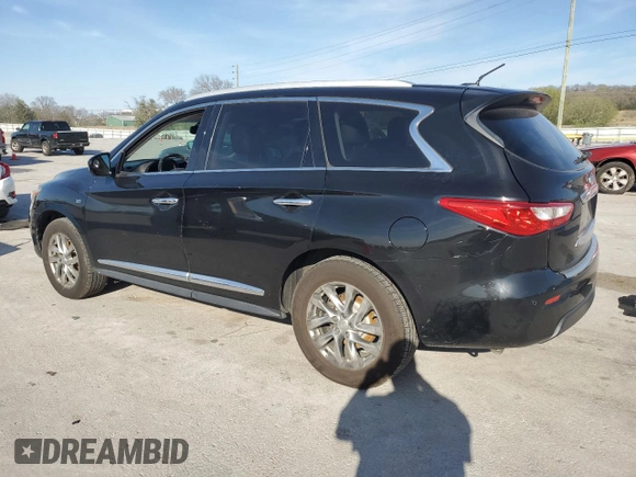 2015 Infiniti QX60 with VIN 5N1AL0MN0FC529288, listed as a Copart auction lot 50513185 with 121,832 mi miles and Salvage Title. Bid and sale history available at DreamBid. Image 2.